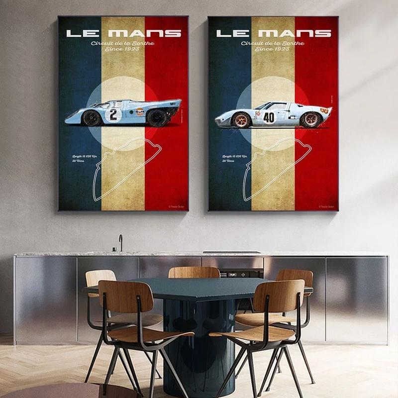 

Paintings Le Mans Carrera Panamericana Nurburg Ring Poster On Canvas Print Nordic Wall Art Picture For Living Room Home Decoration