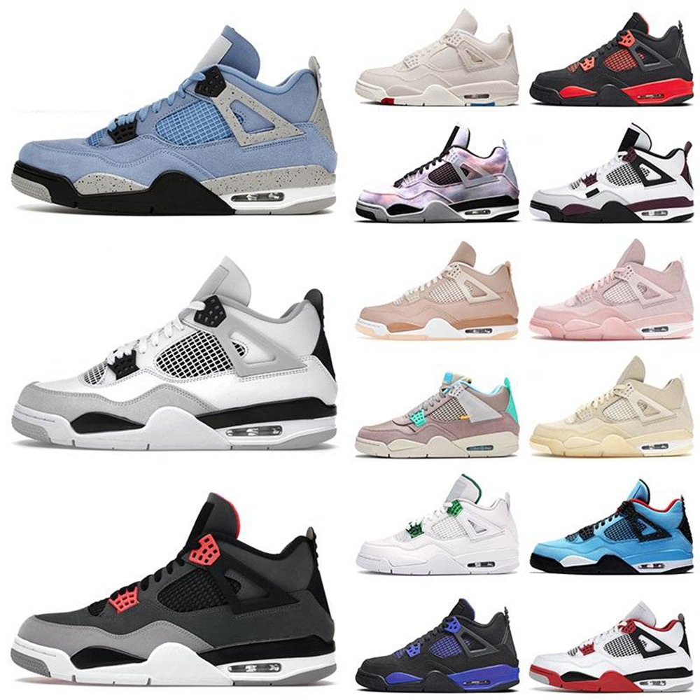 

4 4s Basketball Shoes Jumpman Pure Money White Boots Cement GS Motorsport Taupe Haze Zen Master Black Canvas Sneakers Women Mens Trainers EUR40-46, 20