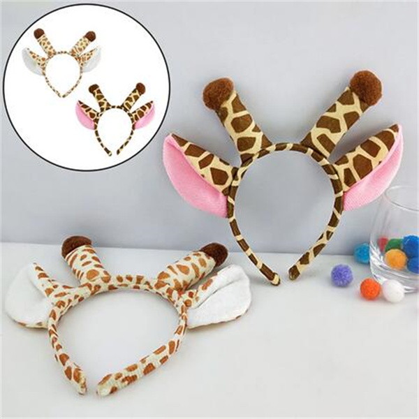 

New Lovely Giraffe Headband Creative Chic Hair Hoop for Christmas Scrunchie Hair Accessories 2022 Hair Ornament GC1525, Photo