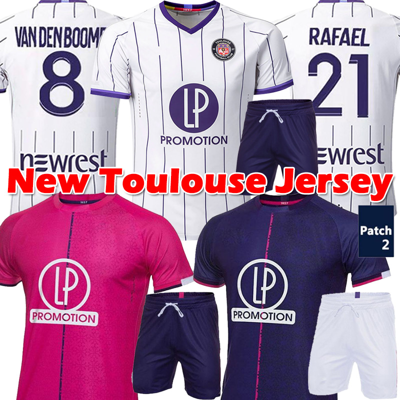 

22/23 Toulouse maillot de foot Home Away Bule Red soccer jerseys Rhys Healey Anriste Deyaegere Amian Moreira 2021 2022 Hommes football shirt uniforms, 21 22 home patch