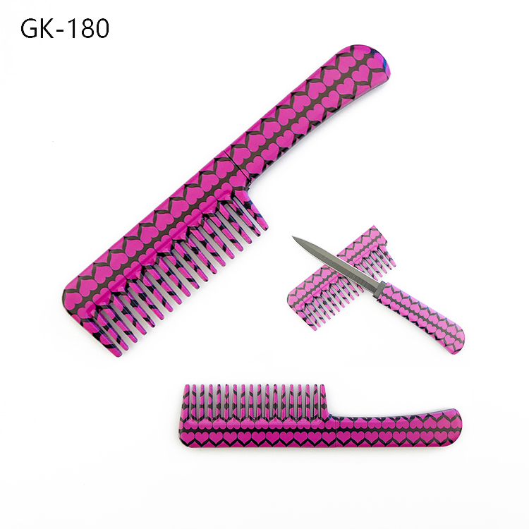 

2023 New Self-Defense Products Comb Pink Small Knife For Women