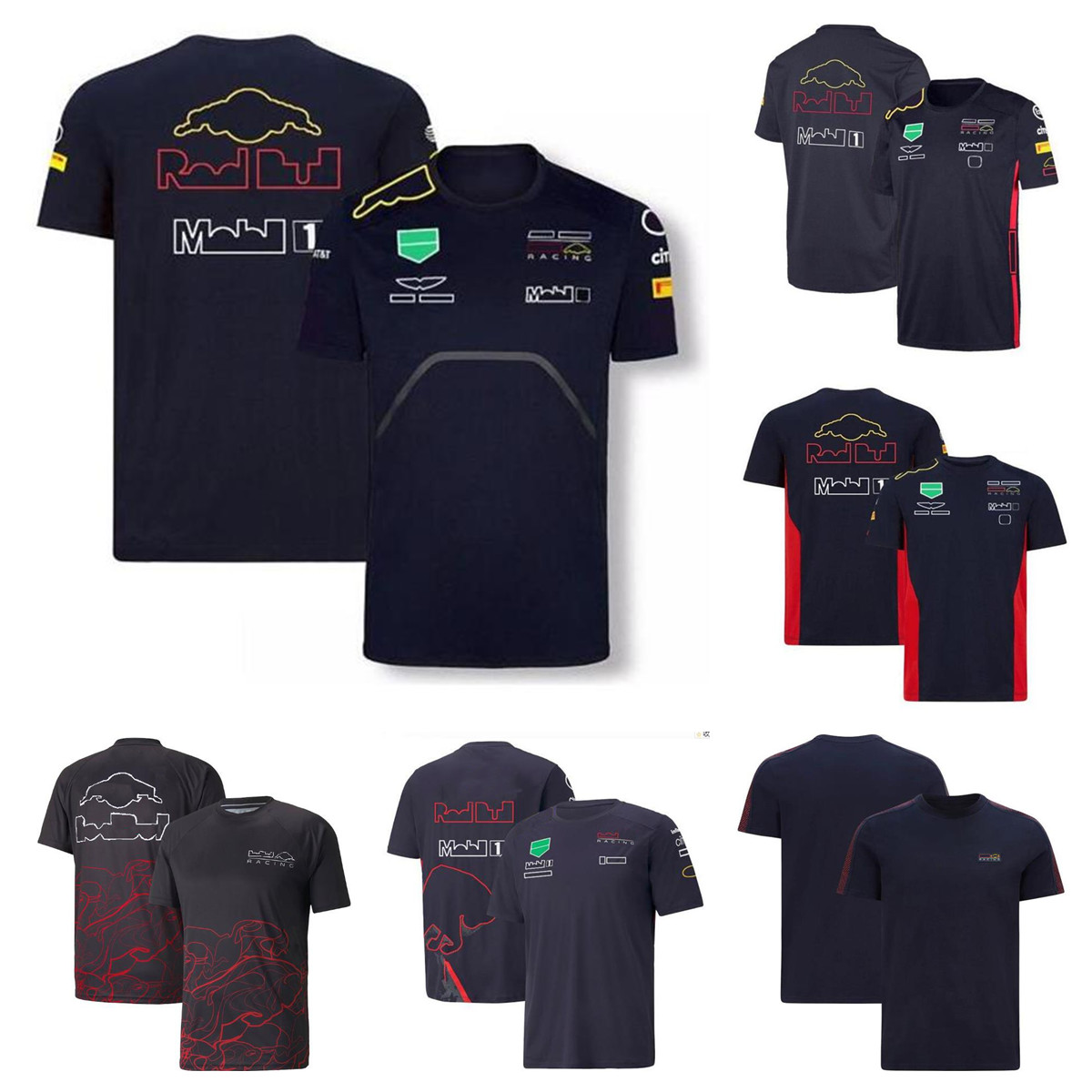 

F1 Formula One racing T-shirt summer team short-sleeved shirt with the same custom