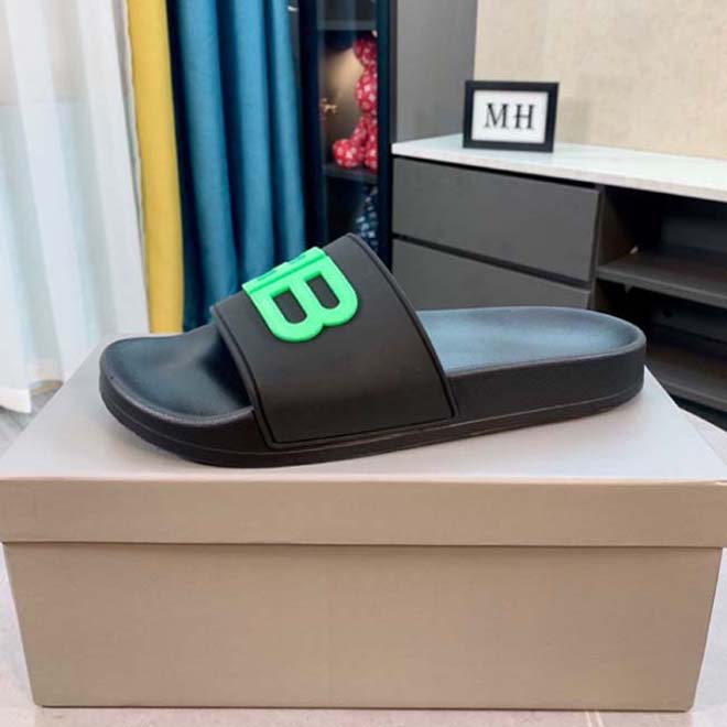 

Luxury Brand Sandals Designer Slippers Slides Floral Brocade Genuine Leather Flip Flops Women Shoes 05, Box