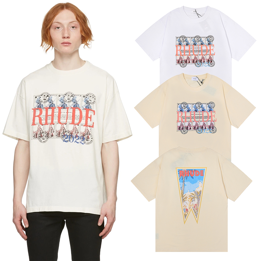 

Cotton Painting Top Printed Short Sleeve T-shirt
