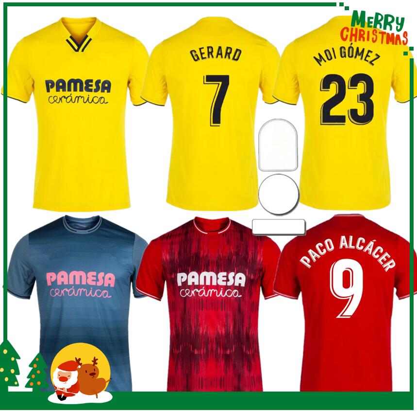 

21 22 Villarreal S.CAZORLA Soccer Jerseys 2021 2022 TAKE GERARO CHUKWUEZE camiseta del Shirt Parejo PACO ALCÁCER MOI GOMEZ Men Football uniform, 21/22 villarreal 3rd