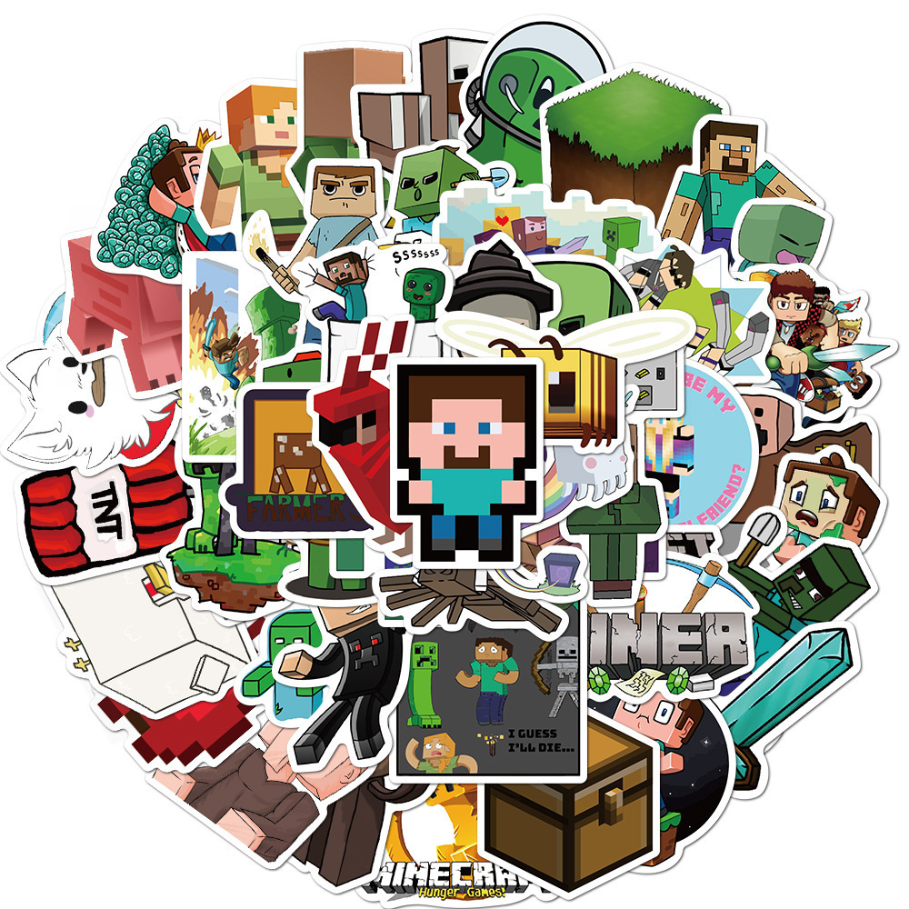

New Sexy 50Pcs Cartoon Adventure Game Stickers Skateboard Fridge Guitar Laptop Motorcycle Travel DIY Kids Classic Toy Cool Decals Sticker