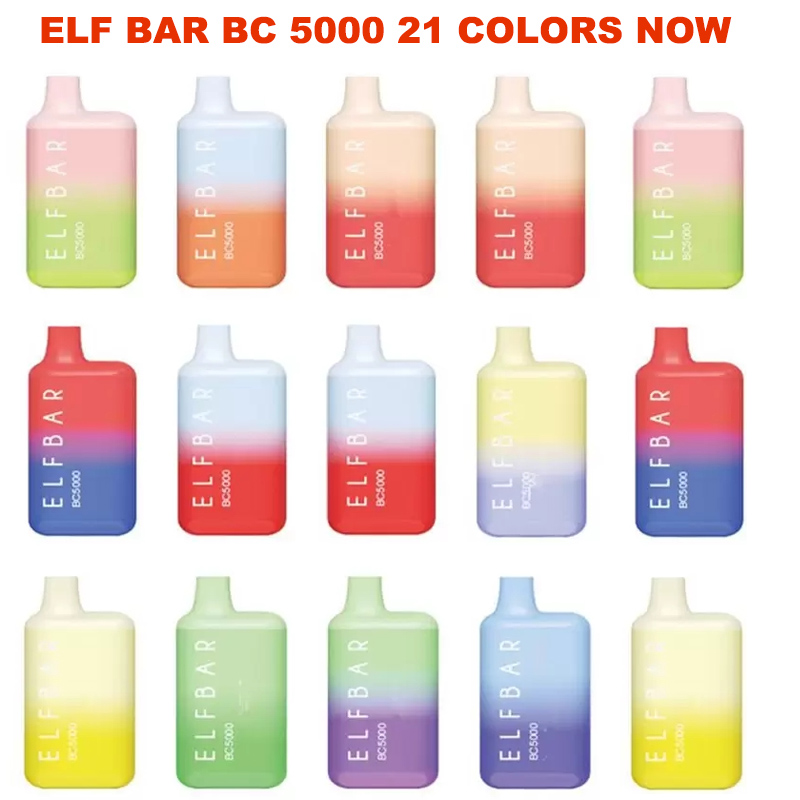 

Elf Bar BC Disposable Mesh Coil 21 Colors E Cigarettes Kit 5000 Puffs 13ml 650mAh Rechargeable Vs RandM vapes
