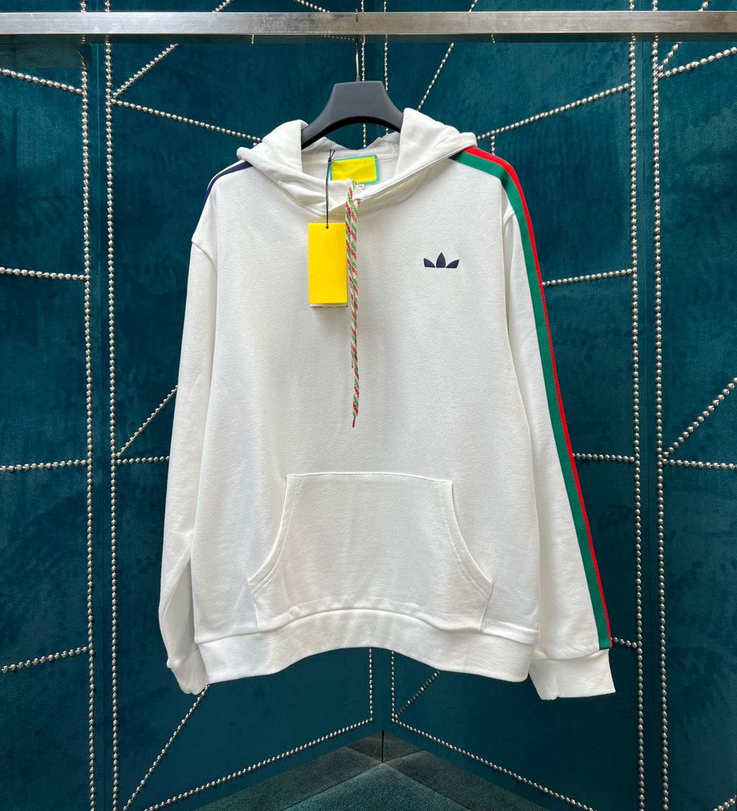 

New AOP jacquard letter knitted sweater in autumn / winter 2022acquard knitting machine e Custom jnlarged detail crew neck cotton C43nn6, White