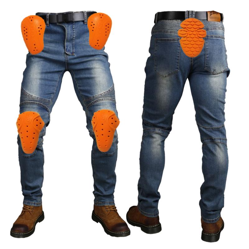 

Motorcycle Apparel Rider Pants Cycling Racing Jeans With 5 Anti-Fall Protective Gear Moto Motocross TrousersMotorcycle