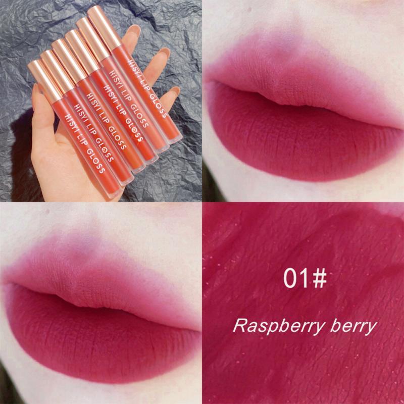 

Lip Gloss Air Glaze Silk Velvet Matte Lipstick Makeup Not Easy To Fade Color Light Mirror Longlasting Tint Cosmeti TSLM2, 06