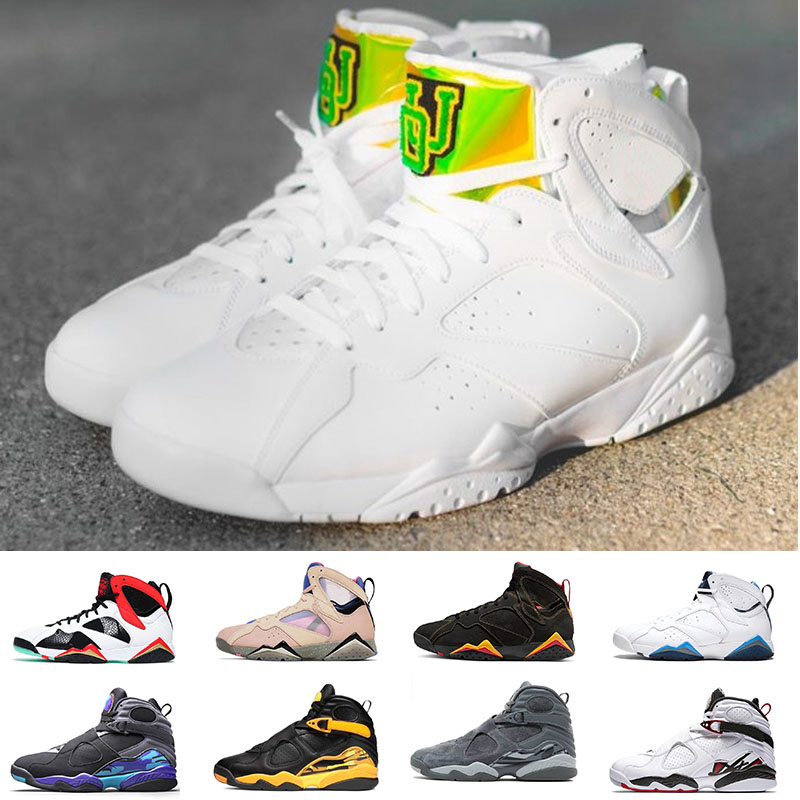 

Mens Jumpman Trainers 7s 8s Basketball Shoes 8 Black Taxi Sapphire Cool Grey French Blue Playoff Hare Citrus GMP Sweater Flint 7 Women Jordens OG Sneakers Outdoor, B49 black purple 40-47