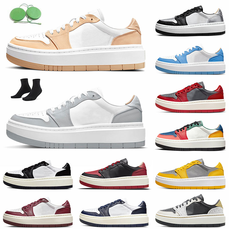 

Classic Jumpman 1 Elevate Low Casual Shoes Designer Women Sneakers Sports Silver Toe Men Trainers 1s Dark Beetroot Outdoor Black White Onyx Wolf Grey UNLV Walking, 36-46 unlv