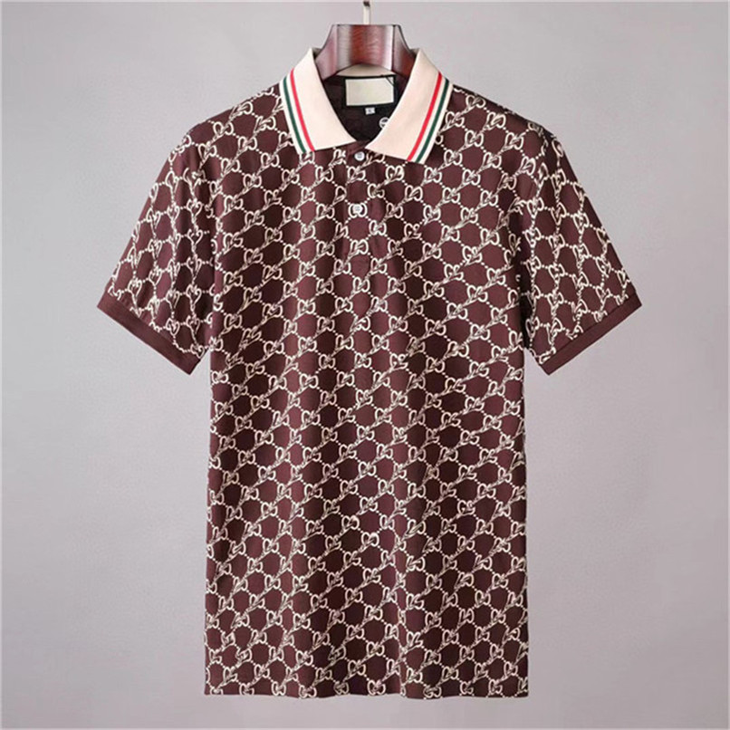 

Mens designer POLO shirt fashion high quality black and white pure cotton stand neck embroidered pullover summer breathable clothing
