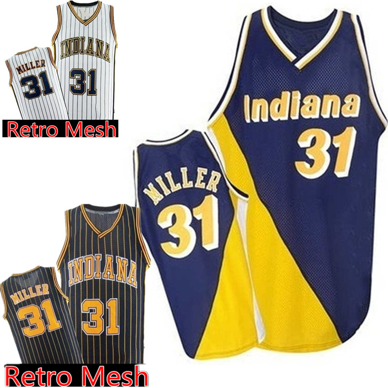 

Reggie 31 Miller Jersey Russell 4 Westbrook Basketball Jerseys man