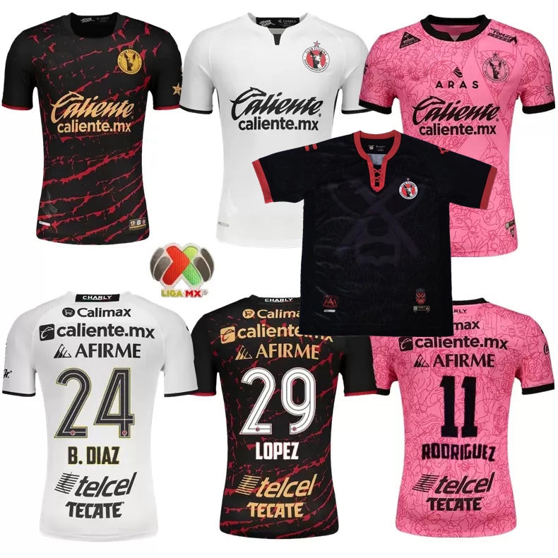 

2022 2023 Tijuana Soccer Jerseys Club home away 3rd B.DIAZ RODRIGUEZ MANOTAS RODRIGUEZ 22 23 football shirt S-3XL