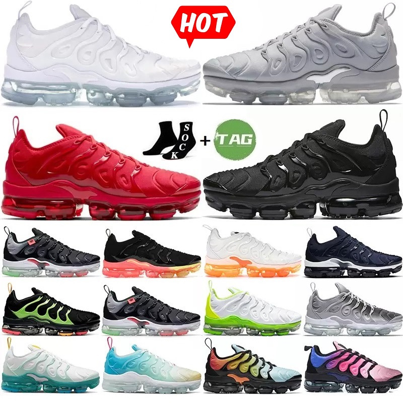 

Designer tn plus runner Casual shoes mens Royal Gradients Triple Black White Coquettish Purple Neon Wolf Grey men woman womens tns sports trainers sneakers 36-47, Buy 8 get 9