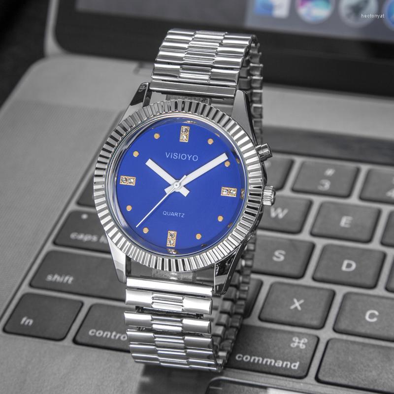 

Wristwatches French Talking Watch With Alarm Speaking Date And Time Blue Dial TFSBL-30Wristwatches, Tfsbl-3002