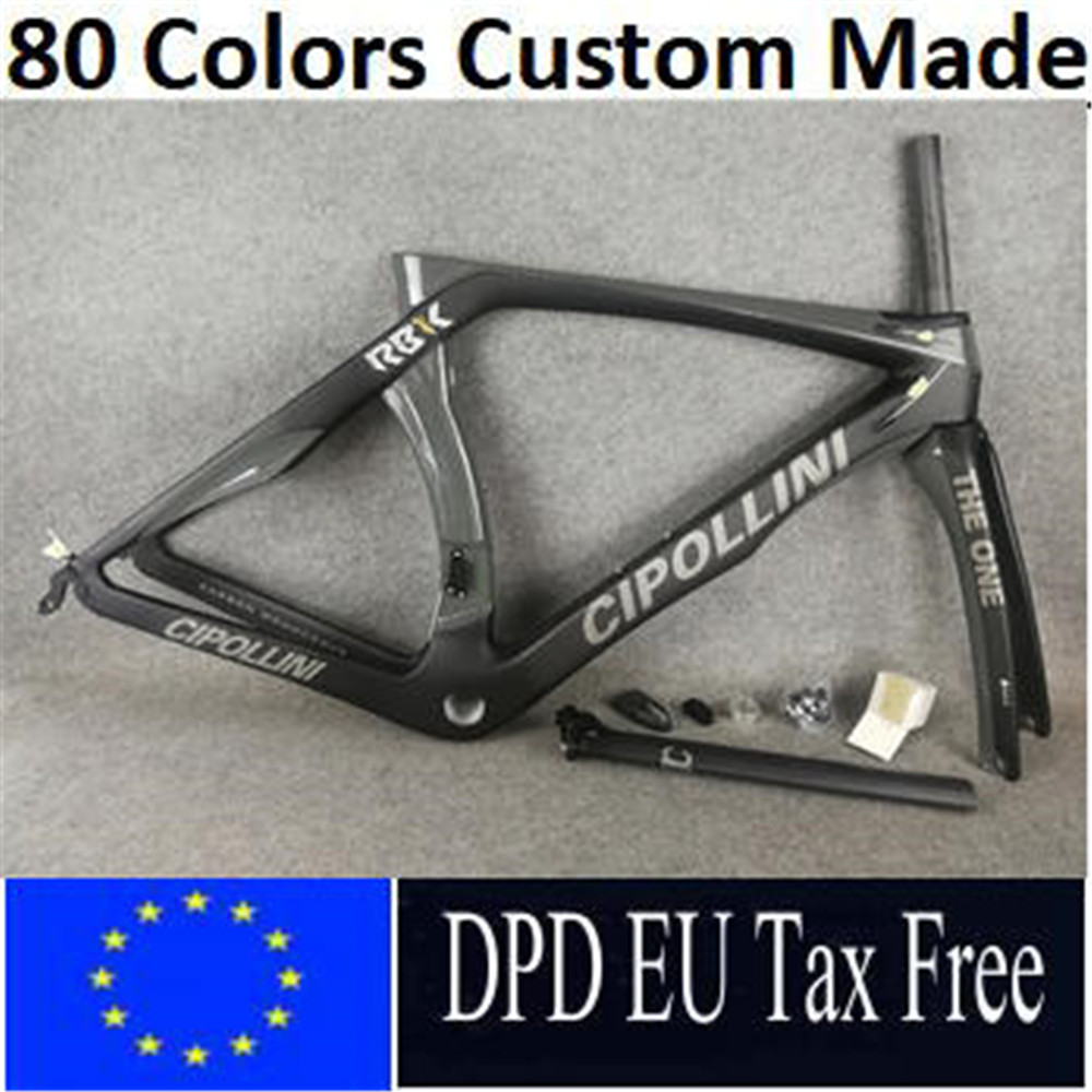 

Gray Matte Glossy Cipollini RB1K THE ONE carbon frame road bicycle frameset full carbon fiber road bike frame set, White