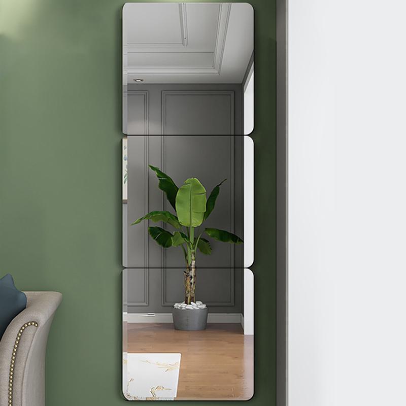 

Mirrors Acrylic HD Mirror Self-Adhesive Wall Sticker Soft Patch Living Room Makeup Bathroom Full-Length MirrorMirrors