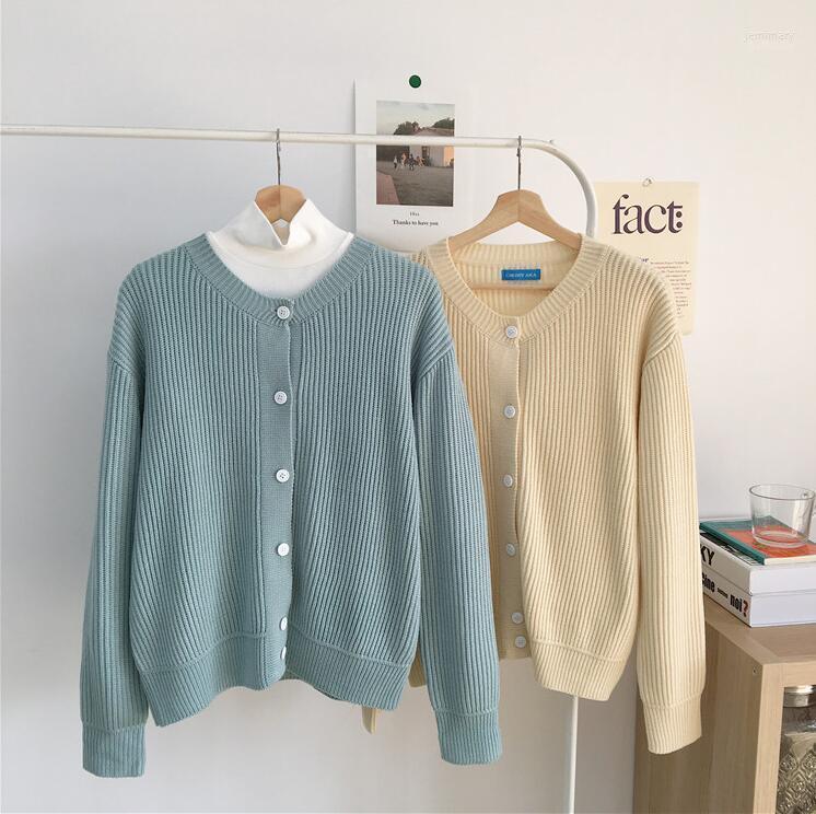 

Women's Sweaters Autumn Single-breasted Knit Sweater Jemi22