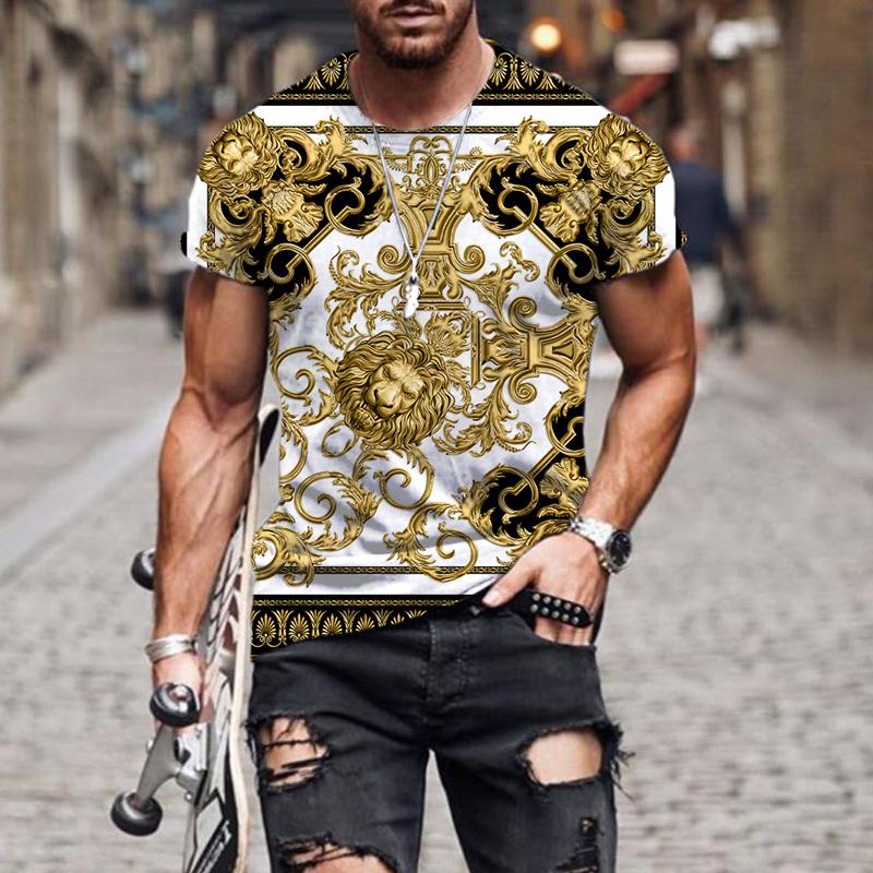 

Men' T-Shirts Summer Funny Luxury Pattern 3D Print T-shirt For Men Fashion Casual Loose T Shirt Oversize Round Neck Tshirt High Quality Top