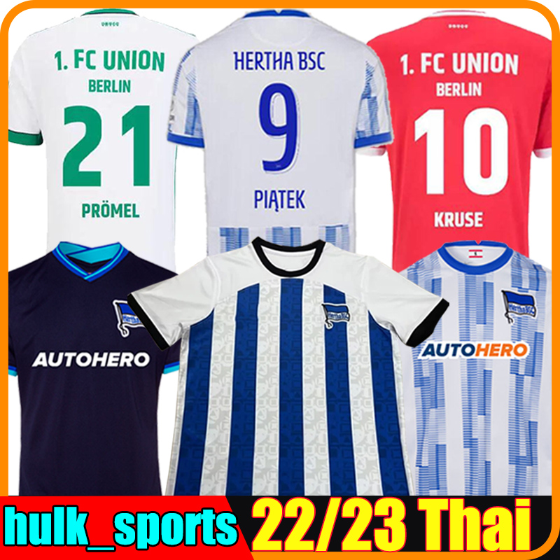 

21/22/23 Hertha BSC Soccer Jerseys PIATEK 2021 2022 2023 DARIDA CUNHA DILROSUN LUKEBAKIO DUDA Football Shirt Union Berlin FRIEDRICH KRUSE UJAH MEN KIDS KIT uniforms, Bolin lianhe 21-22 away kids