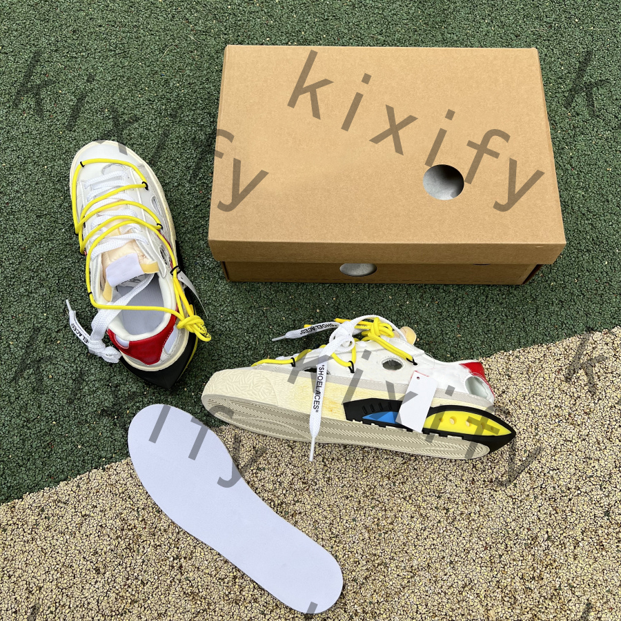 

2022 Top quality Blazer Low x white running Shoes off mens Sneaker University Red Black Electro Green UNC fashion designer sneakers men sports trainers US 7-12, Shown