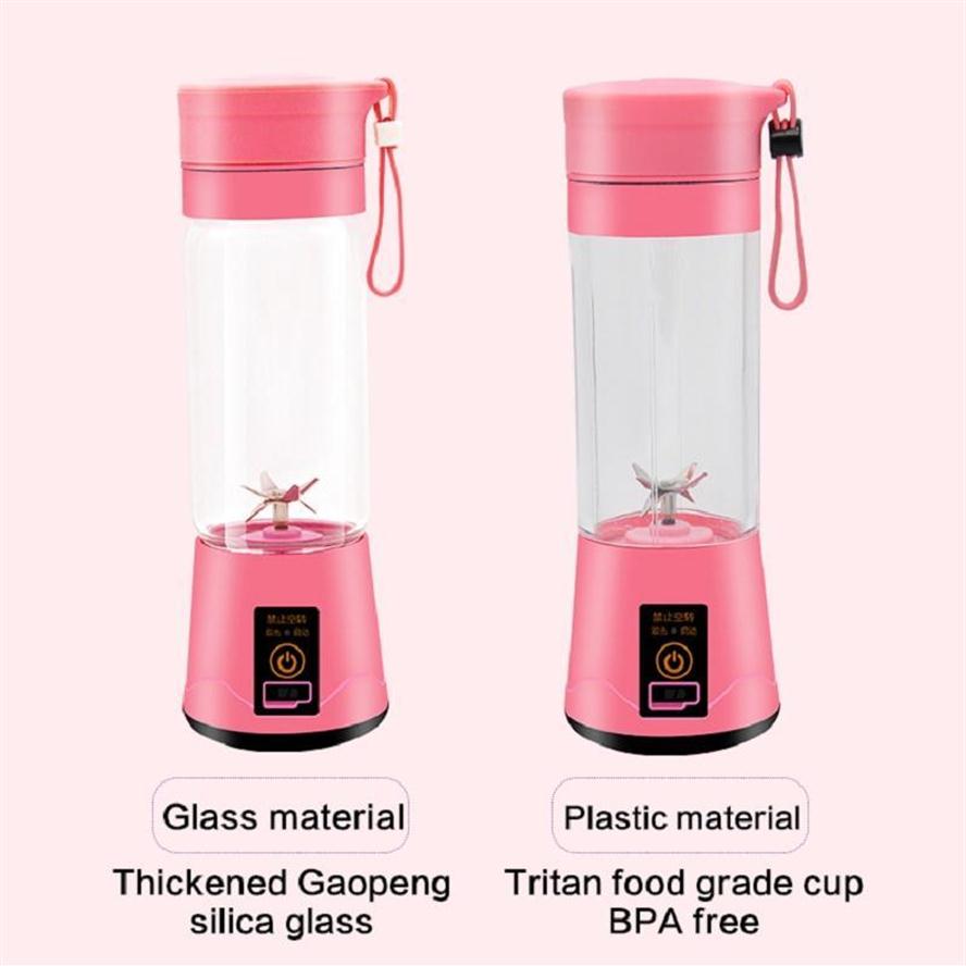 

Juicers 380ml Juicer Home Travel Electric USB Blender Mixer Mini Orange Cup Portable Lemon Squeezer Rechargeable Smoothie Maker299j