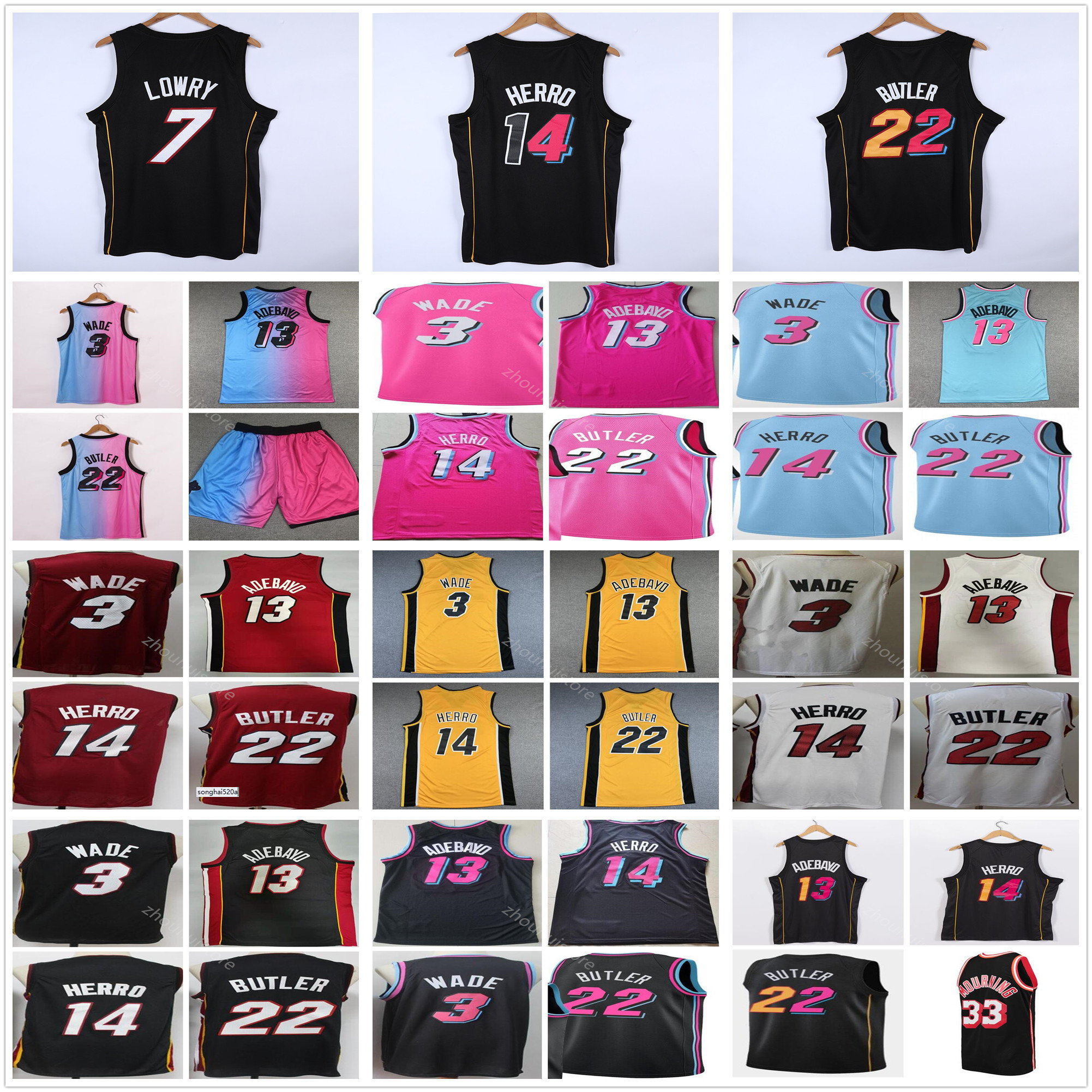 

Jimmy 22 Butler Jersey Dwayne 3 Wade Tyler 14 Herro Heats Kyle 7 Lowry Basketball Jerseys Dwyane Miamis Bam 13 Adebayo''nba''Jerseys Kendrick 25 Nunn 75th Mens, Lavender