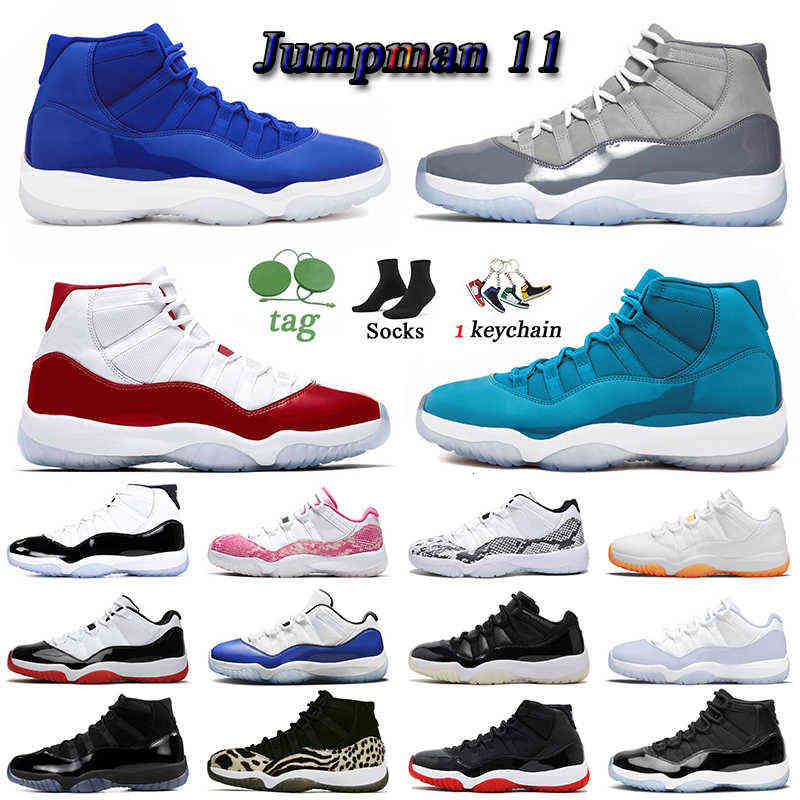 

2022 New 11s Basketball Shoes Women Mens Trainers Jumpman 11 Cherry Jorda Low 72-10 Pure Violet Cool Grey Bred Concord, D43 low white snakeskin 36-47