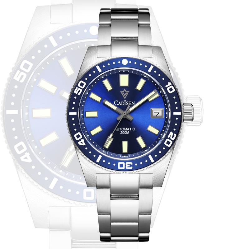 

Wristwatches Retro 200M Diving Mechanical Wristwatch Men Luxury NH35A Automatic Watch For Sapphire Glass Stainless Steel ClockWristwatches, Black