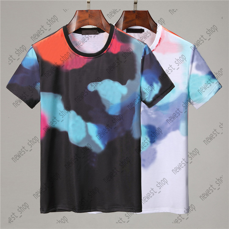 

New arrive Summer Designers T Shirts Mens Graffiti Printing Tshirt Casual T-shirt Womens Luxury letter print T Shirt Dress Tee, White