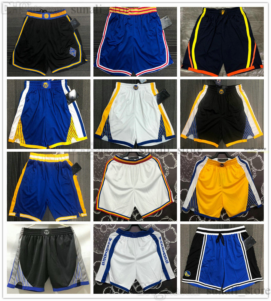 

Printed 2022 GoldenState''Warriors''Man Basketball Shorts With Two Side Pockets Sweatpants Training Pants, White
