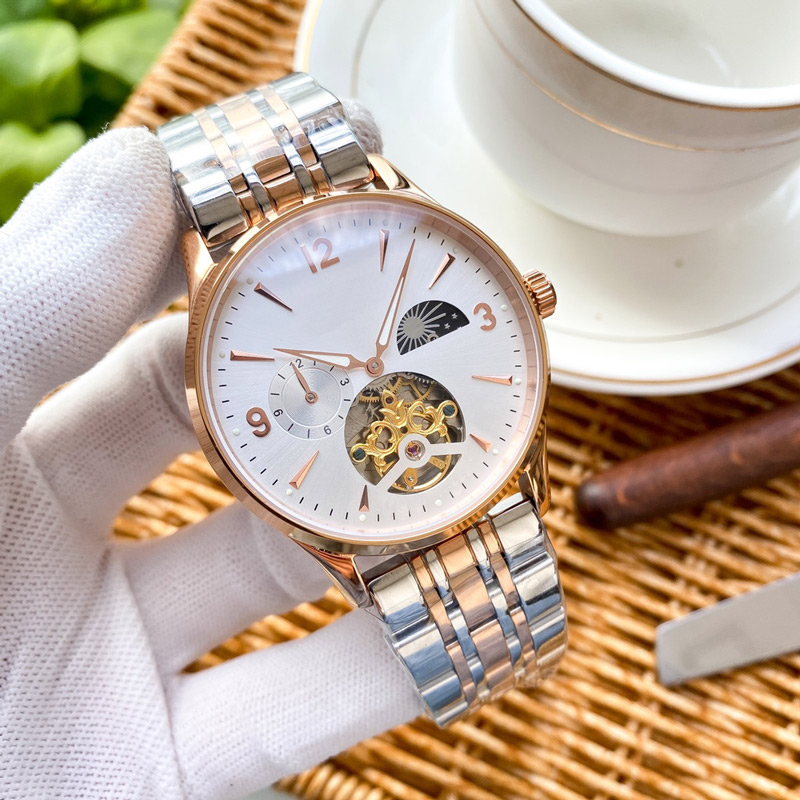 

Mens Watches Automatic Mechanical Watch 42mm Waterproof Business Wristwatches Montre De Luxe Gifts, Color 8