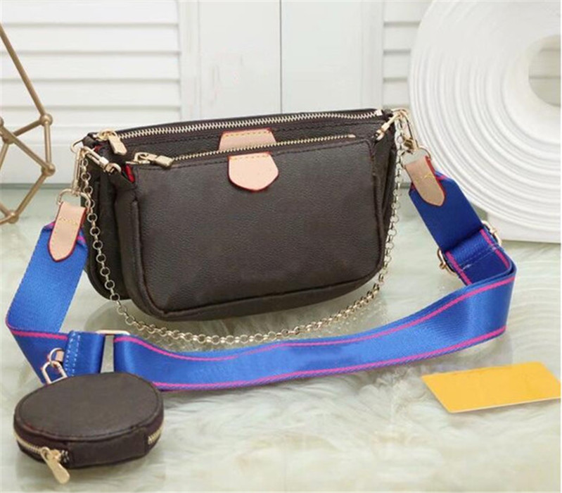 

Famous Brand Designer 3-IN-1 Messenger Handbag Tote Leather Vintage Pattern Crossbody Handbag Purse New Shoulder Bag Clutch Tote H0074