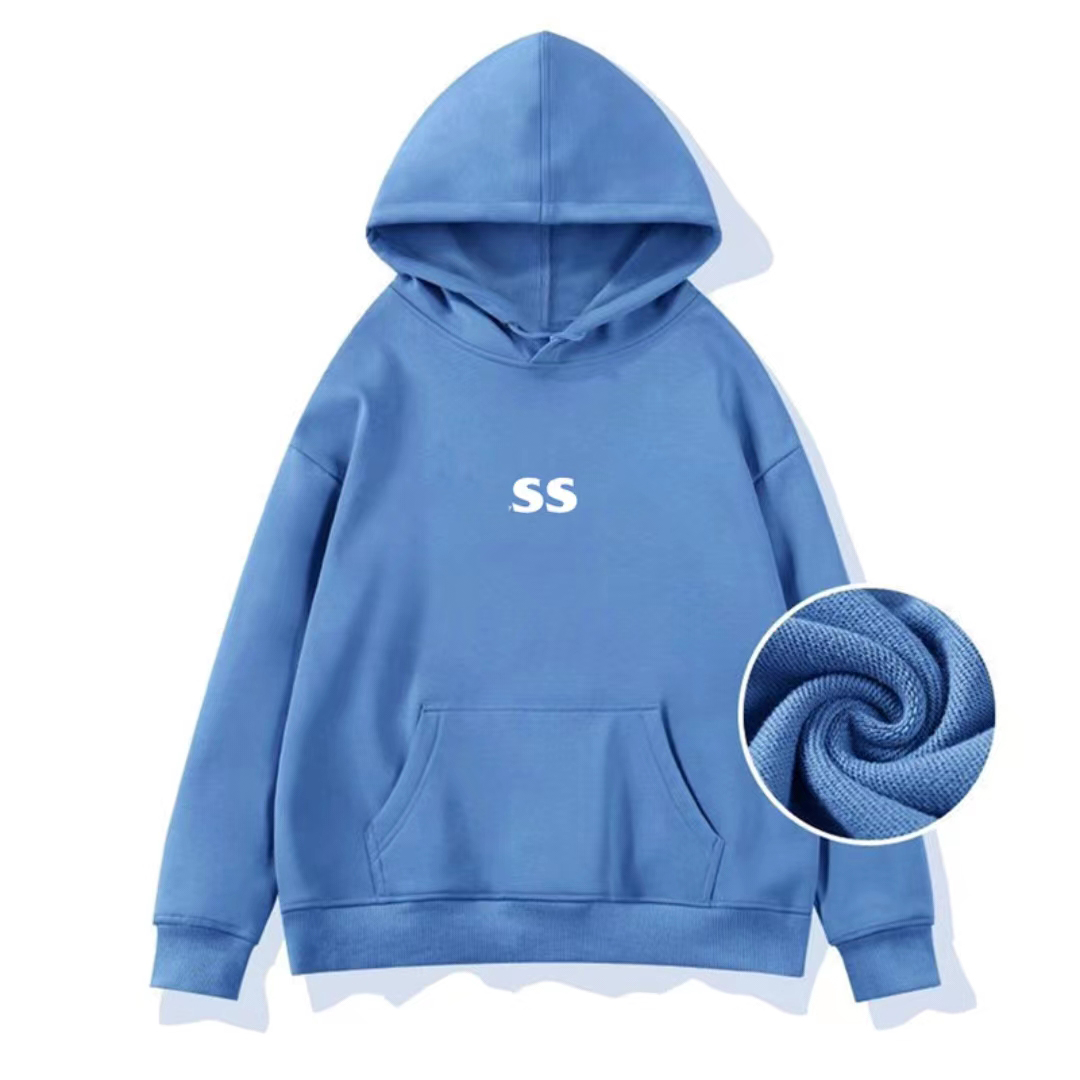 

Men's and women's hoodies hooded sweaters printed letters hip-hop pullover jacket couples wear terry street M-2XL