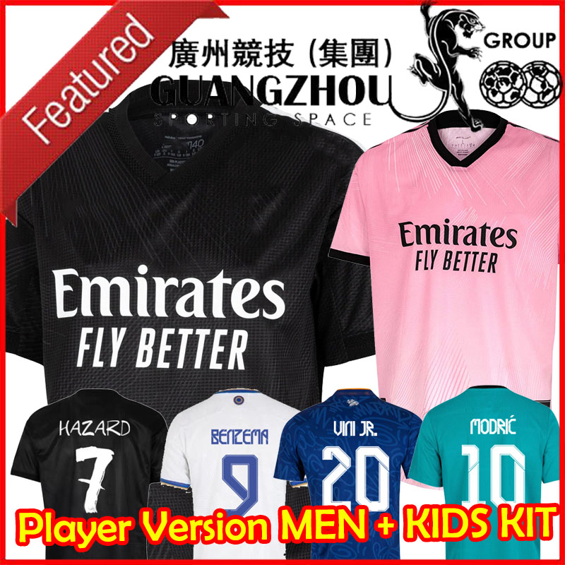 

VINICIUS BENZEMA Soccer Jersey 2021 2022 MODRIC RODRYGO Home Away Third Goalkeeper GK 21 22 Men Kid Kit Training Warm Up Football Shirt Fan Player Version HAZARD KROOS