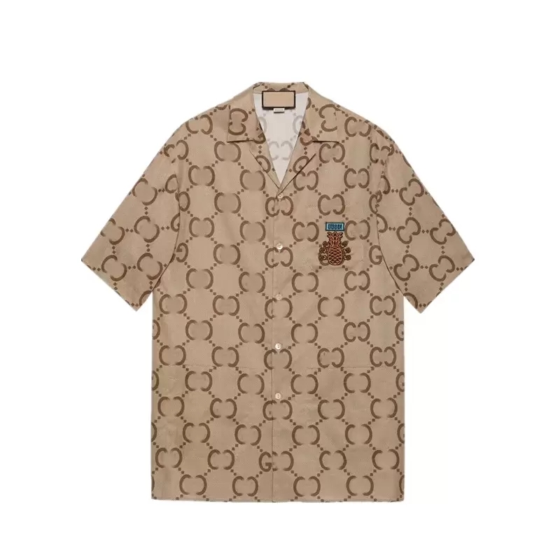 

Designer Shirts Men's Fashion Tiger Letter V silk bowling shirt Casual Shirts Men Slim Fit Short Sleeve Dress M-3XL, Customize