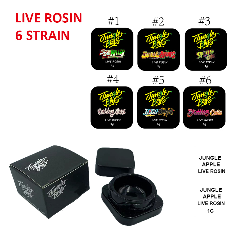 

Jungle Boys live rosin Wax Jar 9ml clear Glass Can with Child Resistant Lid