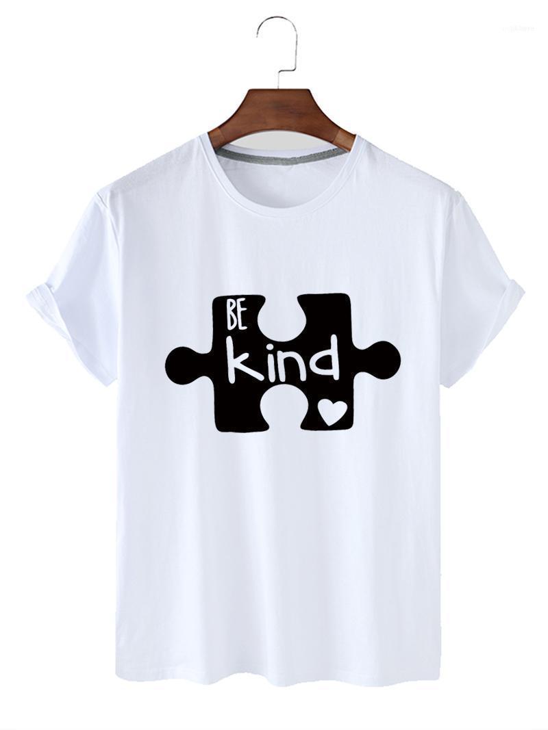 

Lady' Tops Be Kind Printing Women' Breathable Slim Fit Round Neck Short Sleeve Pure Cotton T-shirt, Black