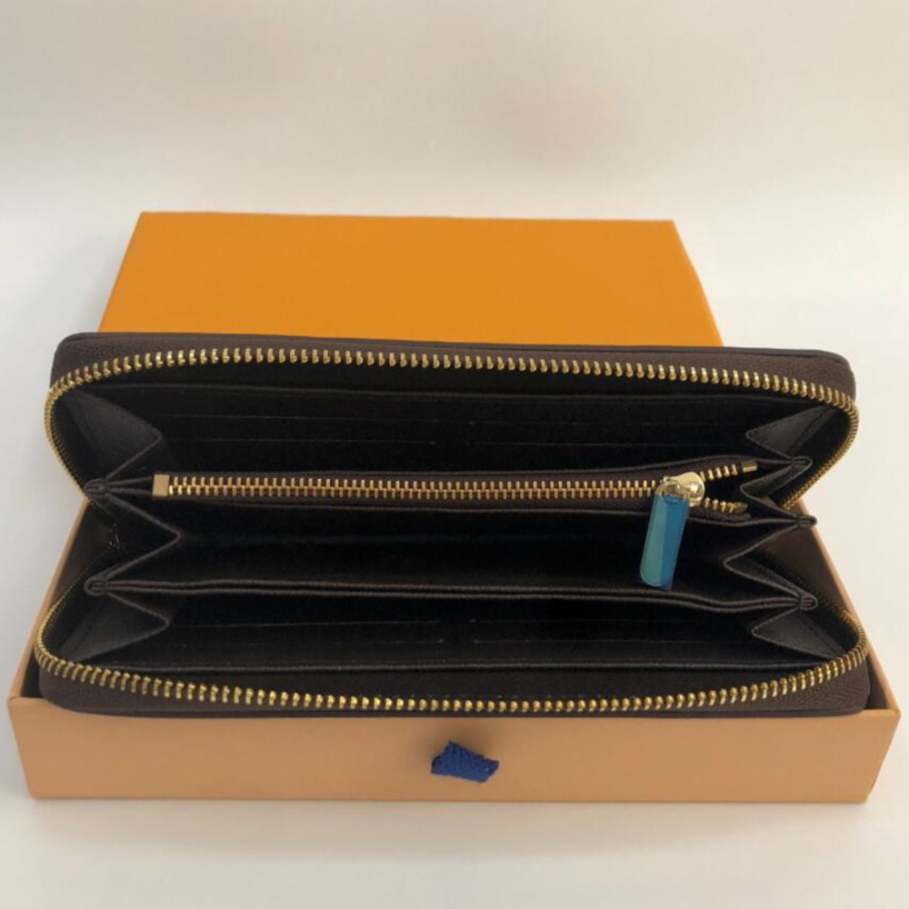

Single zipper WALLET the most stylish way to carry around money, cards and coins men leather purse card holder long business, women wallet, Coffee lattice