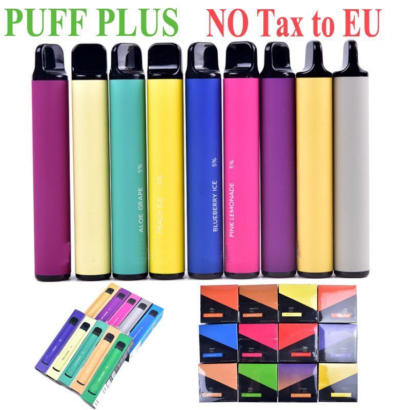 

Puff Plus 800 Puffs Disposable Vape E Cigarette Device 3.2ml Pod With Security Sticker Prefilled Cartidge eCigs