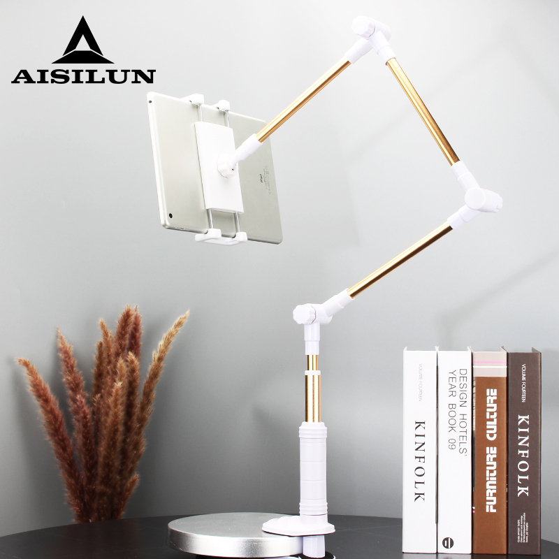 

Folding Long Arm Tablet Phone Stand Holder For Ipad Pro 12.9 11 10.5 Kindle 4-14 Inch Lazy Bed Mount Bracket 220401