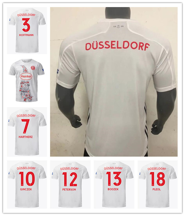 

22 23 Fortuna Dusseldorf Special Edition Mens Soccer Jerseys GINCZEK KLAUS PETE BODZEK PLEDL Football Shirt Adult Short Sleeve, White