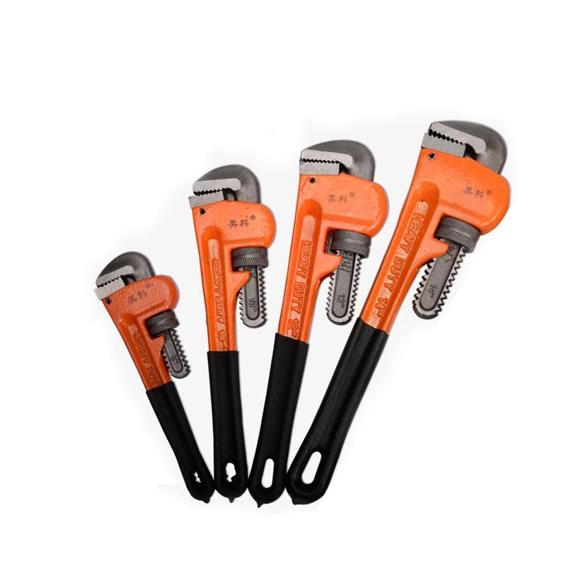 

Hand Tools Heavy Duty Straight Pipe Wrench 8in/10in/12in/14in Plumbing Wrenches Universal Adjustable Clamp Pliers Plumber Spanner ToolHand
