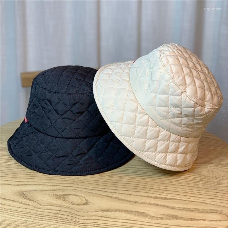 

Cloches Hat Super Light Down Cotton Lingge Fisherman's Men Women In The Same Style For Autumn And Winter Warmth Korean Fashion BasinCloches, Black