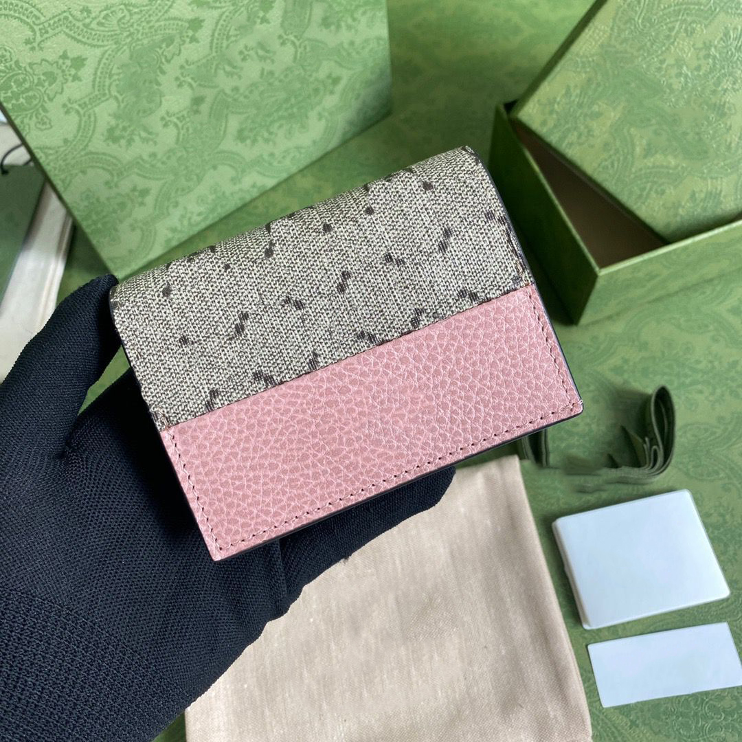 

High Quality Women purse Top Starlight with box designer Fashion Genuine Leather All-match ladies single zipper Classic purses leather wallets Womens wallet #886600, Pink
