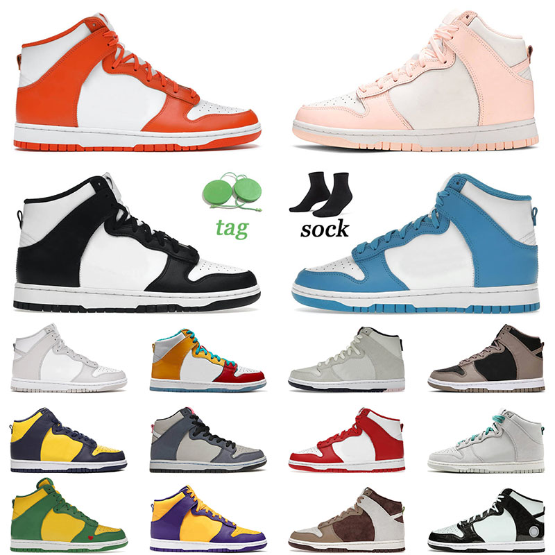 

High Skate Designer Casual Shoes Syracuse Black White Laser Blue Varsity Purple University Red Laser Orange Sports Trainers Tennis, B25 vast grey 36-45