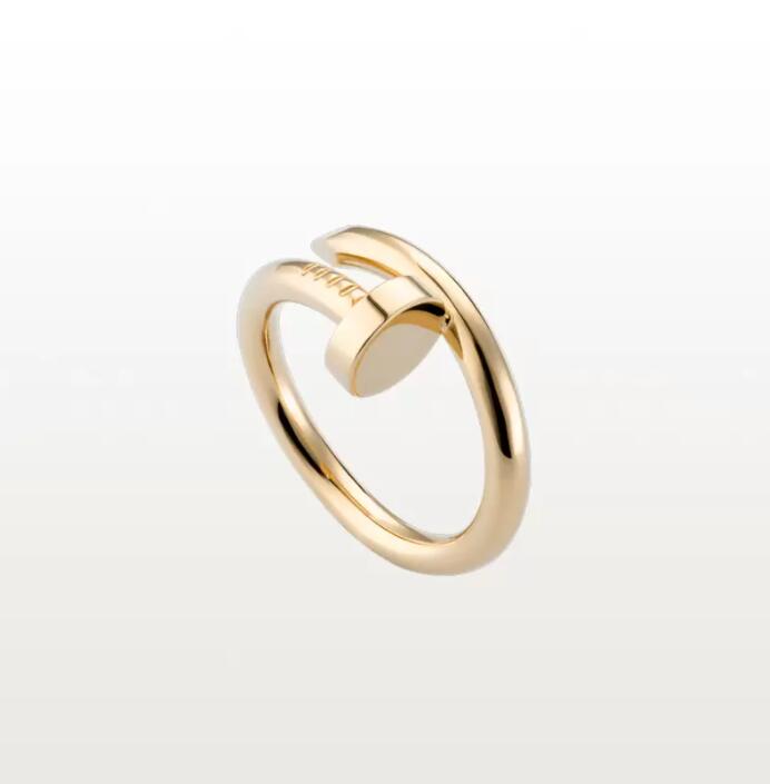 

Nail ring with box classic luxury designer jewelry mens women Titanium steel Gold-Plated Gold Silver Rose Never fade lovers couple rings gift size 5-11