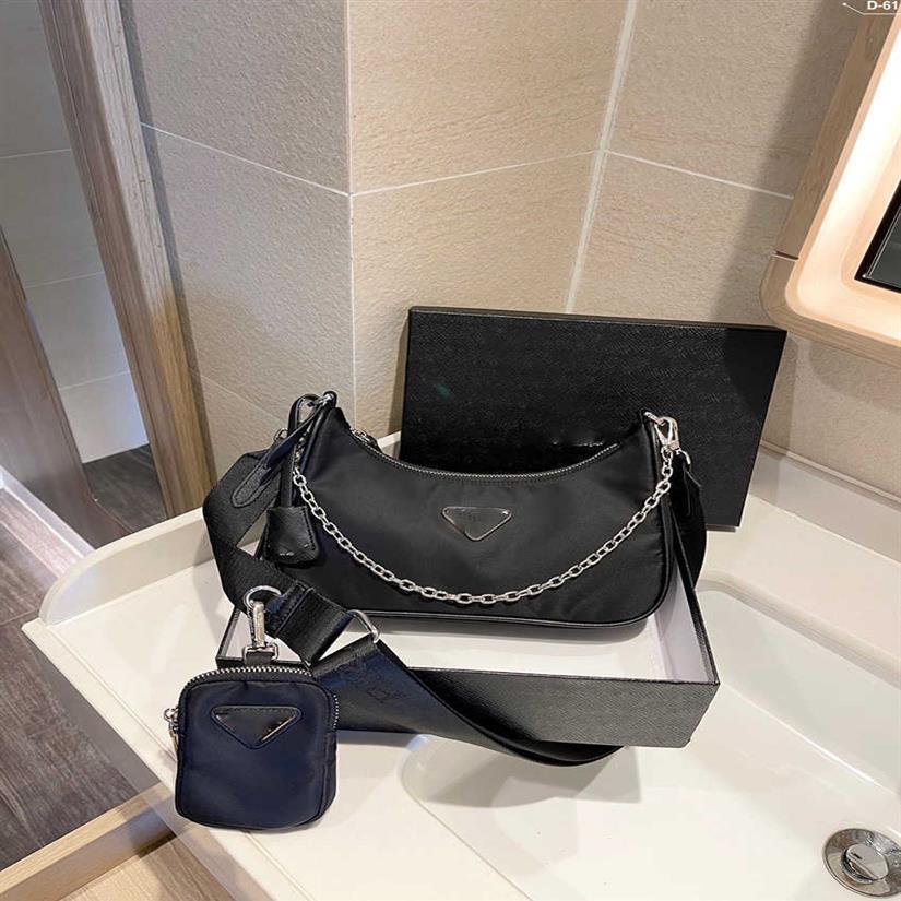 

Re Edition 2005 Bag Luxury designer handbag Waterproof Bolsos Nylon Vintage Shoulder Satchels Hobo Bag Woman Totes Wallets Clutch 201r, Red